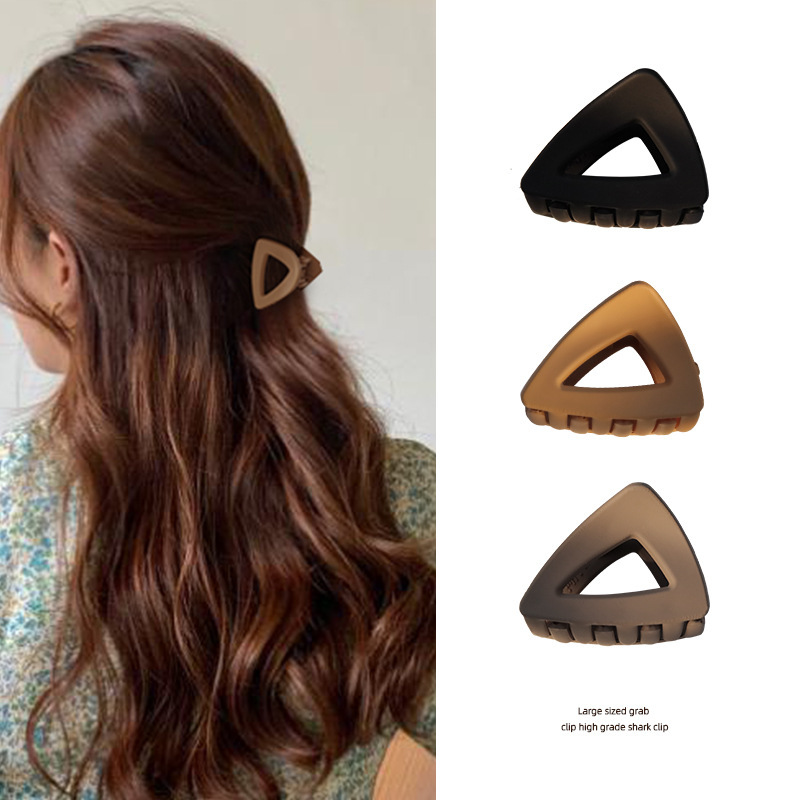 High-end clip, triangular small grabber hairpin, half-tied ponytail, shark clip on the back of the head, hairpin, hairpin, hairpin for women
