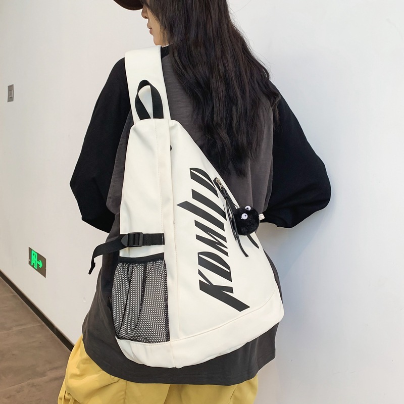 Crossbody bag for men and women, same style student school bag, large capacity junior high school student backpack, trendy Korean version for students, dropshipping