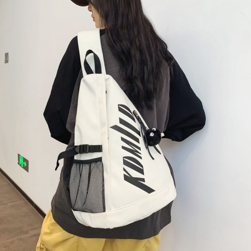 Crossbody bag for men and women, same style student school bag, large capacity junior high school student backpack, trendy Korean version for students, dropshipping