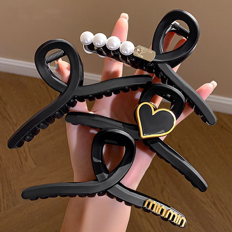 High-end grabber clip for women, large hair clip for hair volume on the back of the head, multi-disk hair shark clip, new high-end hair clip headgear