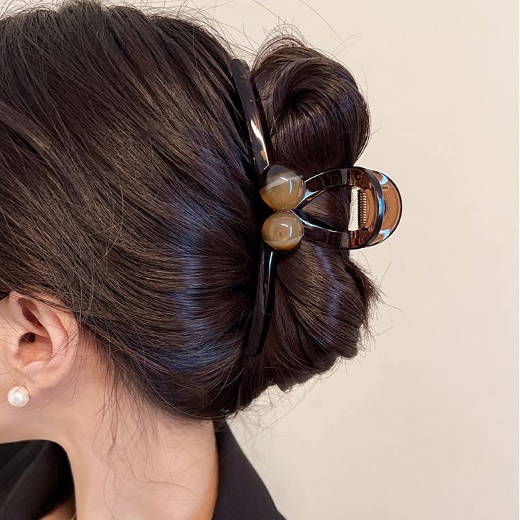 High-end hair clips for women, large acrylic hair clips with multiple hair volume, shark clips for the back of the head, hair accessories