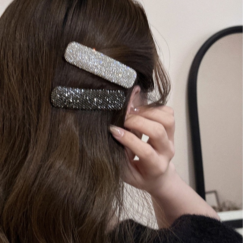 Starry sky full of diamond side clip side break clip high-end hair clip women's new bangs clip temperament clip headwear