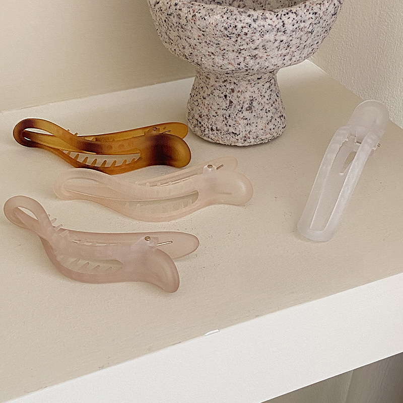 Korean duckbill clip on the back of the head ins Douyin same style elegant bath tray hair clip shark clip hair grab clip hair accessories for women