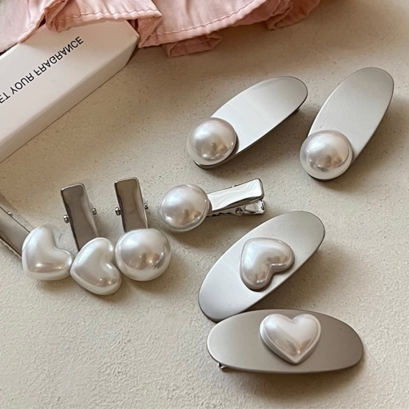 Small metal simple hair clip for women, duckbill clip, cold style side clip, bangs clip, forehead seamless hair clip, hair accessory