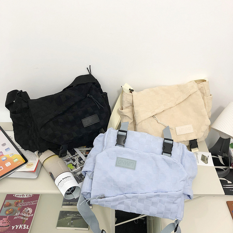 Korean fashion street matching bag, versatile crossbody bag, literary student simple shoulder bag