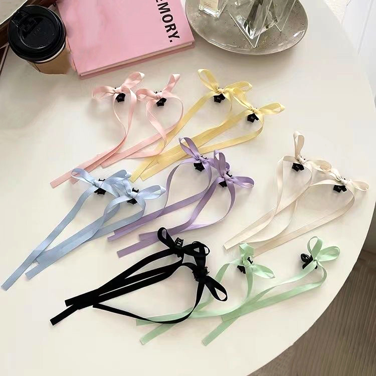 Summer hot sale bow small hairband girly half sugar super fairy ribbon hair accessories princess bangs clip braided hairband