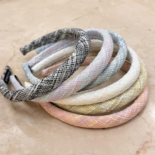 Pastoral style fabric headband for women 2024 new high-end headwear face wash press hairpin high skull hair binding headband