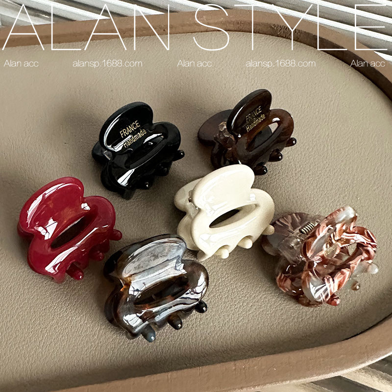 Alan ins wind grabbing clip acetic acid small Korean high ponytail shark clip female back head bangs hollow small hair catch