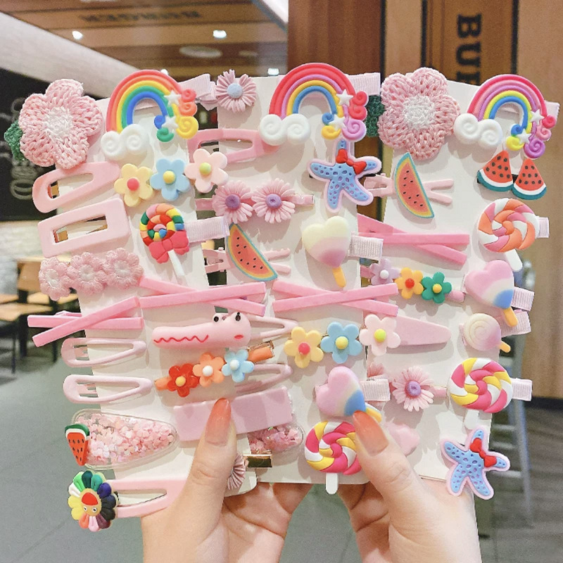 Girls baby princess cute little flower hairpin Korean children little girl hair accessories hairpin clip headdress hair accessories for women