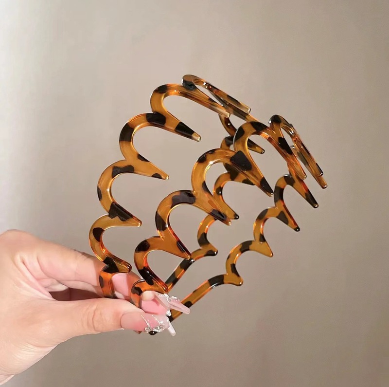 New Internet celebrity hair accessories for women, Korean version, simple fixed hair, toothed face wash headband, versatile lace headband, foreign trade style