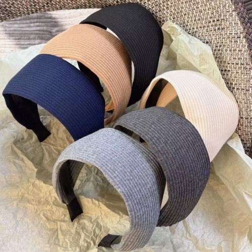 Yi Mengling's same gray knitted headband for women, fitness and sports style widened hairband headband, high-end headwear