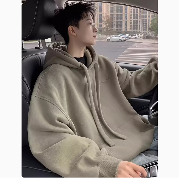 Internet picture autumn and winter men's casual hooded sweatshirt teenagers jacket tops