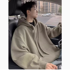 Internet picture autumn and winter men's casual hooded sweatshirt teenagers jacket tops