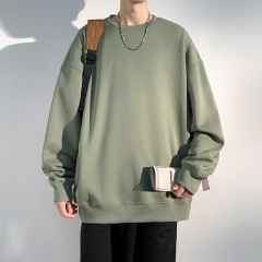 Hong Kong style spring and autumn men's loose round neck sweatshirt