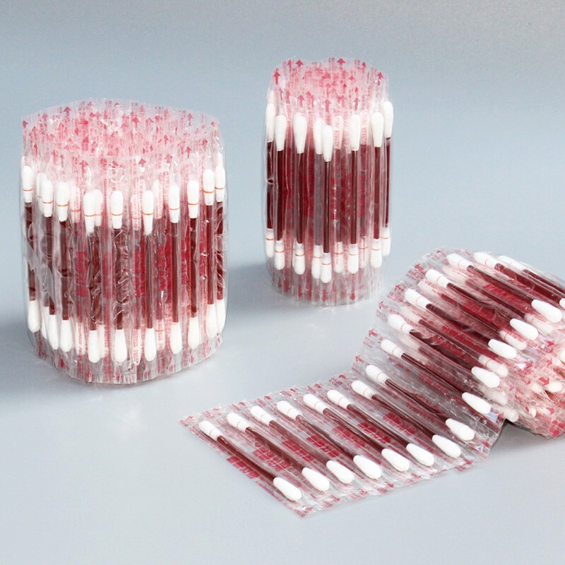 Disposable breakable iodophor cotton swabs individually packaged baby portable sanitary disinfection cotton swabs ready for sale