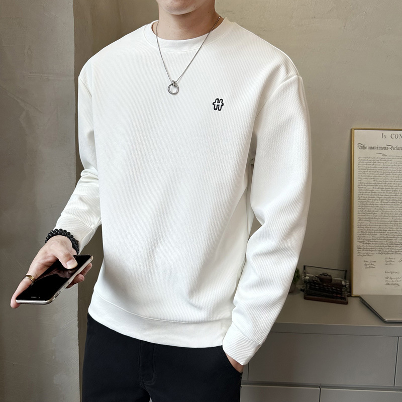 Autumn new fashion round neck sweatshirt Korean style micro wide bottoming T-shirt