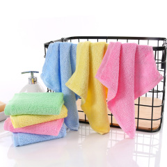 Kitchen thickened non-stick scouring pad wood fiber oily dish towel cleaning square towel
