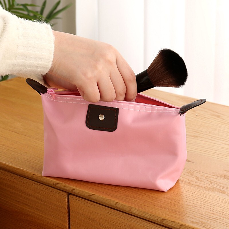 ins style Korean style cosmetic bag toiletry bag candy Korean style dumpling bag waterproof portable hand-held large capacity storage