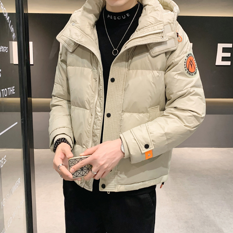 @shopkeeper风-winter new white duck down jacket trendy men's hooded top