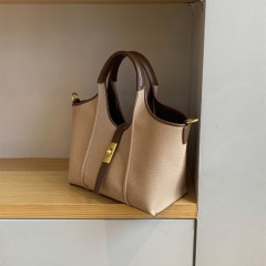 Vegetable Basket Women's Bag Versatile Bucket Bag Handbag Women's 2024 New Large Capacity Commuting Shoulder Crossbody Tote Bag