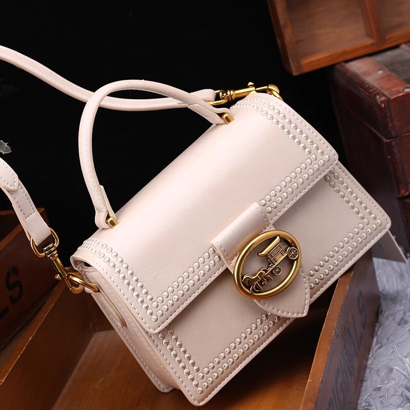 Fashion high-quality retro Cambridge bag 2024 new small square bag women's handbag casual shoulder crossbody bag