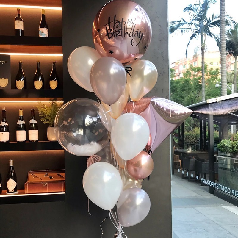 Haolin pearlescent balloon 10 inches 2.2g latex thickened round wedding birthday opening decoration layout balloon