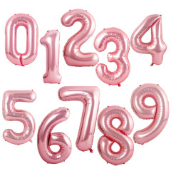 Carefully selected 32-inch decorative party number balloons, gold and silver foil balloons, wedding birthday number balloons