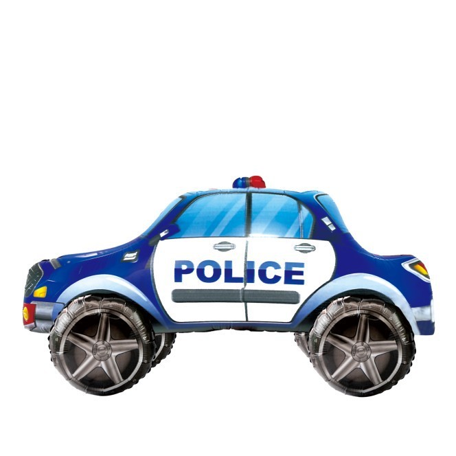 Fire truck police car aluminum film balloon children's birthday decoration props balloon cartoon airplane toy balloon