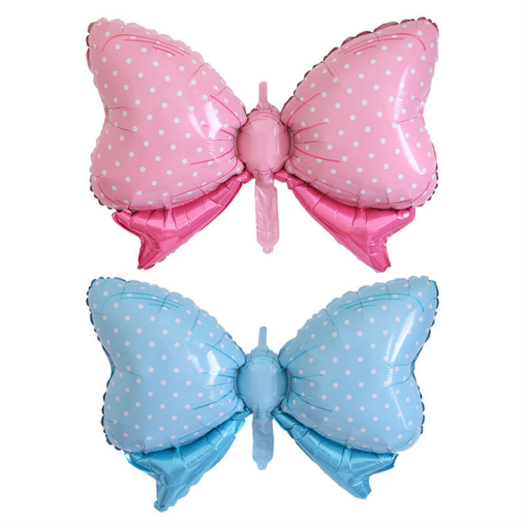 New Large Bow Aluminum Film Balloon Children's Baby Birthday Celebration Decorative Bow Aluminum Foil Balloon