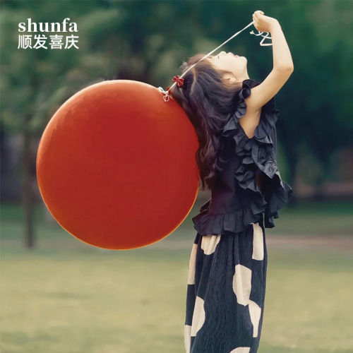 Extra large red balloon 36-inch color thickened baby's first birthday decoration outdoor Little Red Book photo props