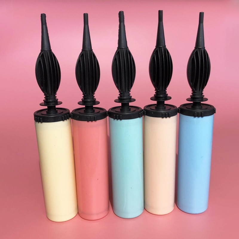 Manual portable inflator aluminum film balloon inflator hand-push tipped inflatable inflator for balloon use