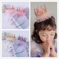Little princess crown birthday cake hat girls headband birthday party decoration photo headdress hair accessories