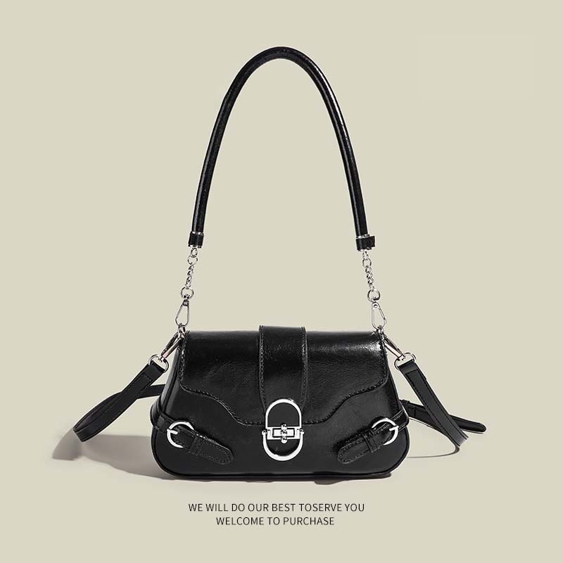 High-end fashionable commuter crossbody bag for women cross-border new armpit bag Maillard retro shoulder bag niche bag
