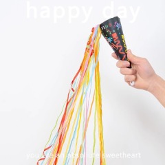 Ice cream hand-thrown ribbon fireworks hand-thrown fireworks tube colorful birthday party decoration photo atmosphere props