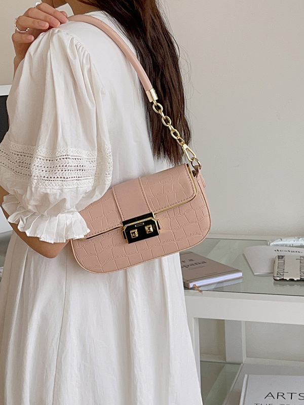 Original simple temperament small square bag versatile small bag new summer texture armpit bag single shoulder crossbody bag