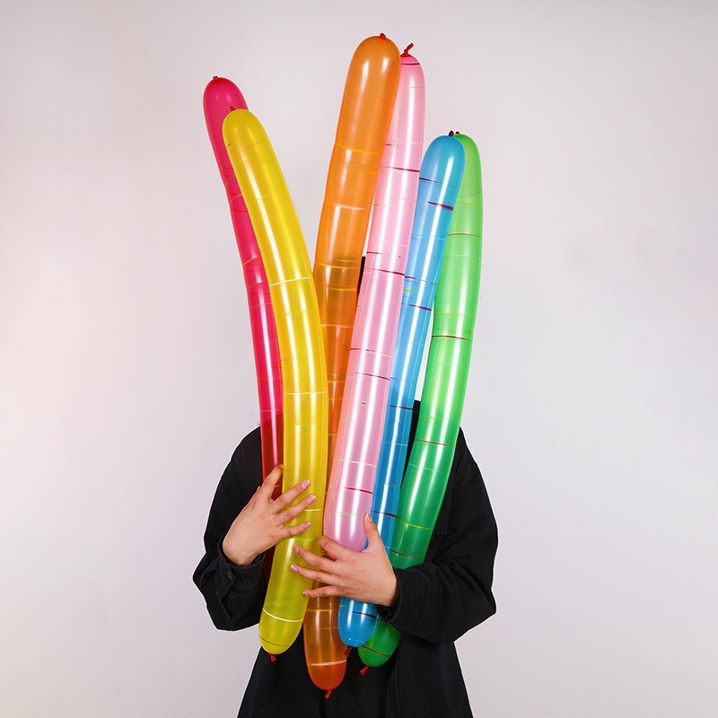 Thickened rocket balloon flying special-shaped long balloon children's toy colorful latex balloon
