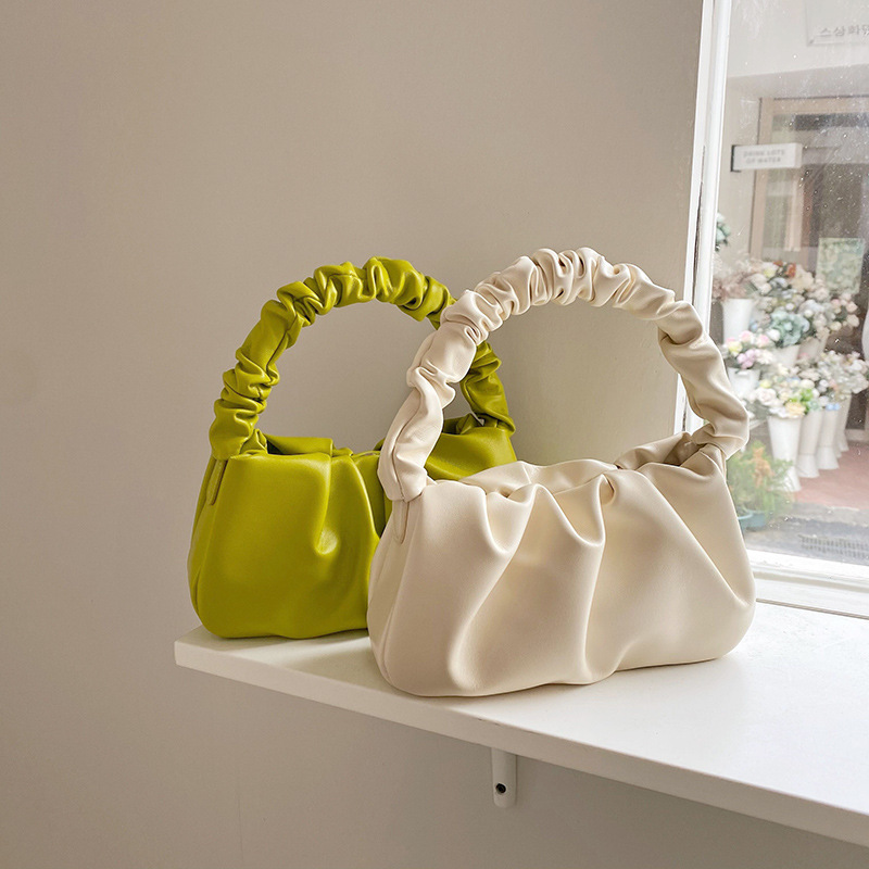 Spring and summer new product original design niche pleated dumpling cloud bag single shoulder diagonal chain portable small bag
