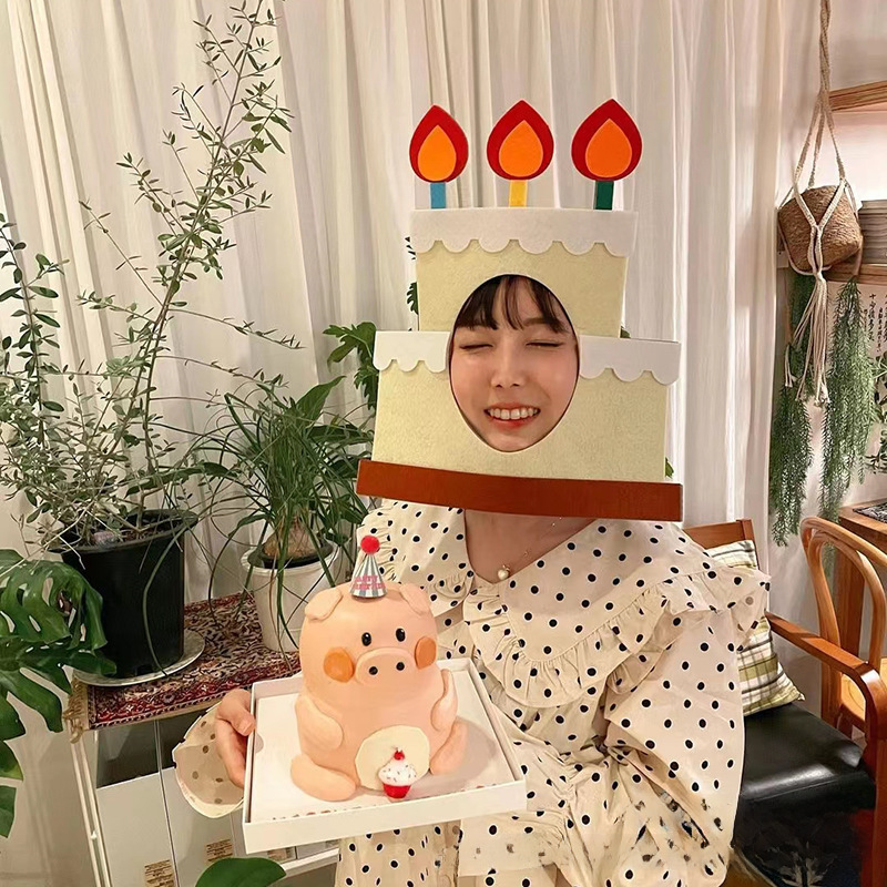 INS style creative funny party festival photo decoration props headband non-woven birthday commemorative decoration mask