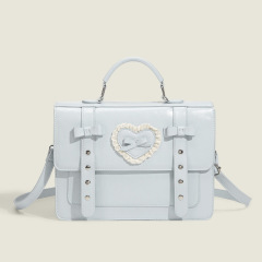 2024 New Bags Women's College Style Backpack Small Backpack College Student Class Shoulder Bag Messenger Bag