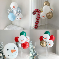 ins Christmas Elk Snowman Latex Balloon Olaf White Party Christmas Decoration Arrangement Balloon Cross-border