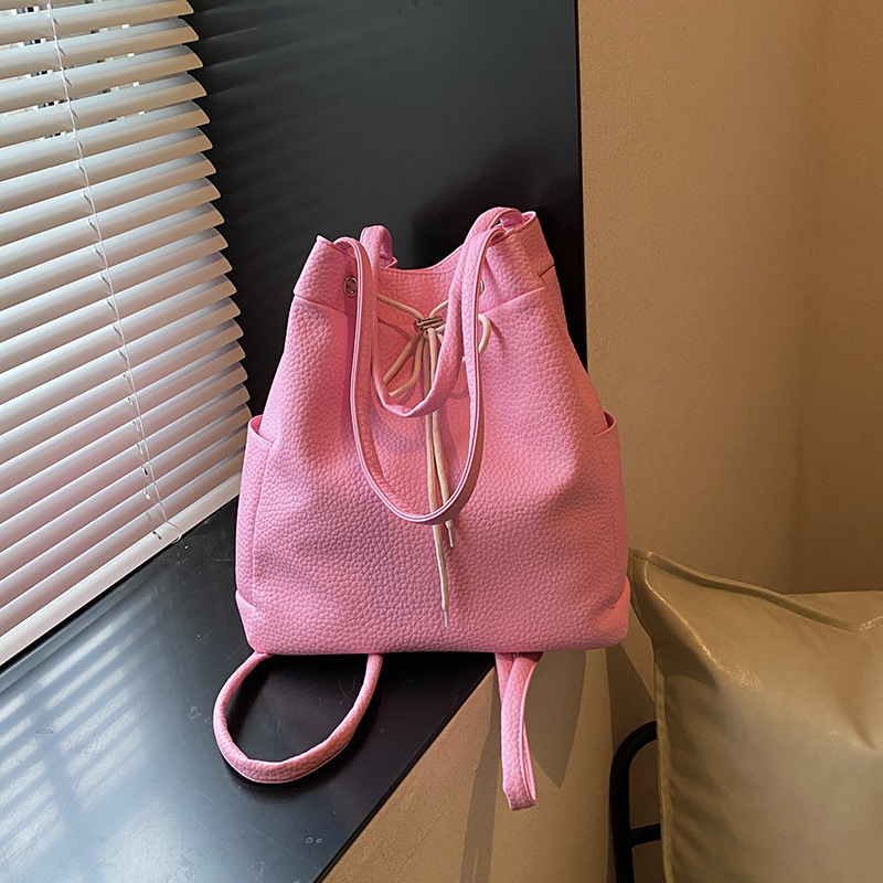 Korean style large-capacity underarm bag women's bag 2024 autumn new style simple versatile casual shoulder bag backpack