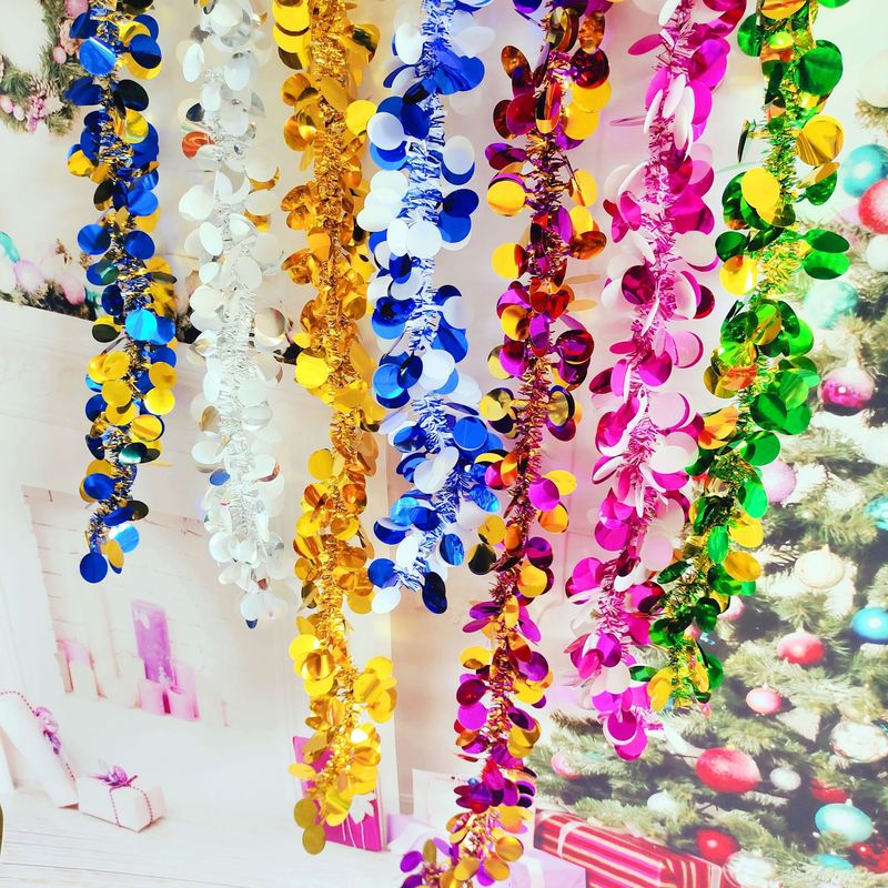 Wholesale Christmas decoration wedding disc ribbon party layout holiday top ribbon madder 2 meters encryption