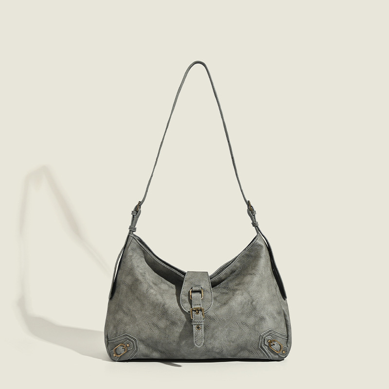 Wasteland Style American Retro Distressed Tote Bag 2024 Autumn and Winter New Large Capacity Versatile Commuting Shoulder Bag