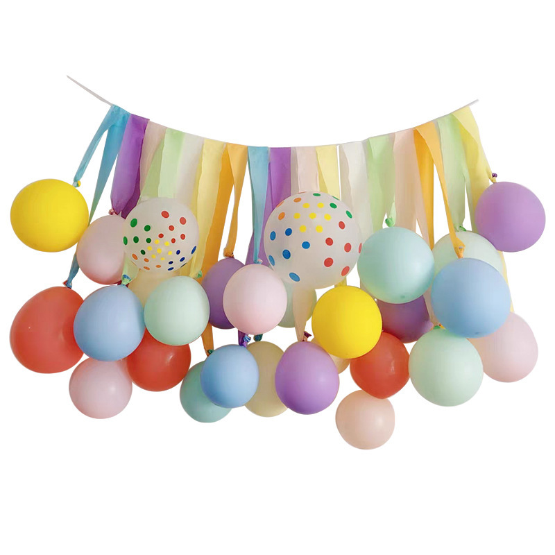 Happy birthday decoration scene layout for children baby one year old balloons baby girl children's party background wall girl