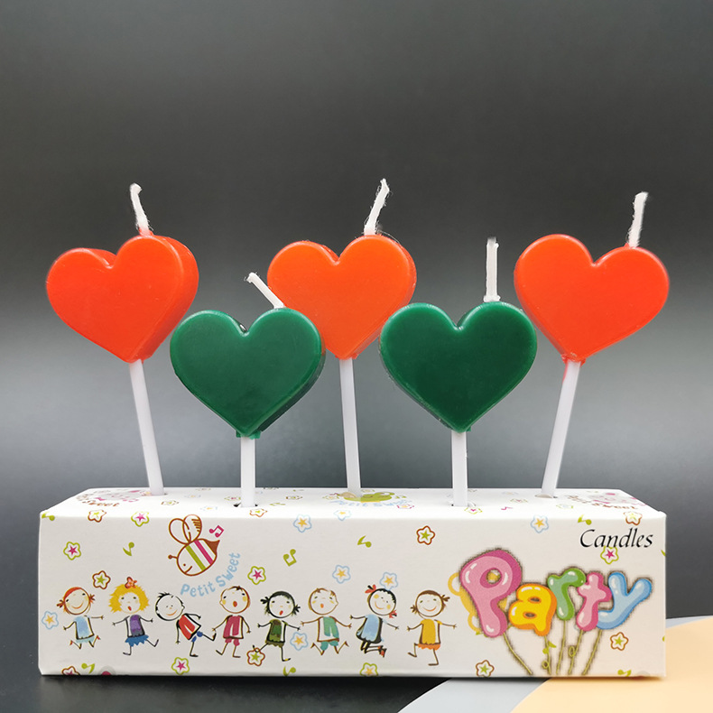 Cartoon Love Birthday Candle Cute Version Love Candle Romantic Party Cake Decoration Birthday Candle Wholesale