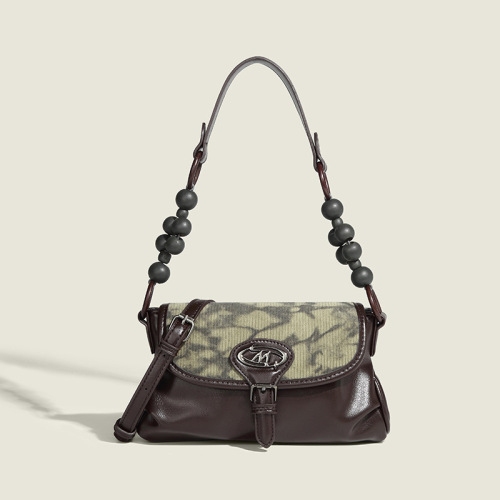 Guangzhou factory original new Chinese style Chinese style ink painting armpit bag for women retro high-end corduroy shoulder crossbody bag