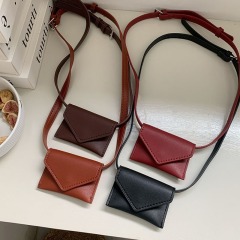 mini waist bag Korean internet celebrity exquisite and fashionable mini square bag with belt decoration waist bag multi-color small card bag