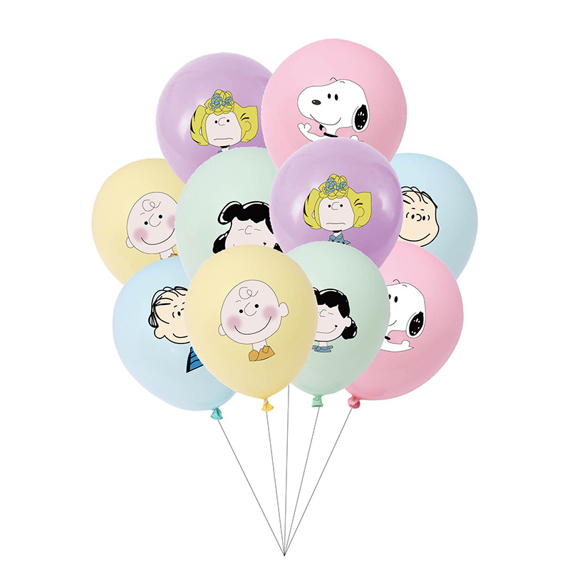 Supply of ins decorated Snoopy latex balloons, children’s birthday party thickening celebration internet celebrity balloons wholesale