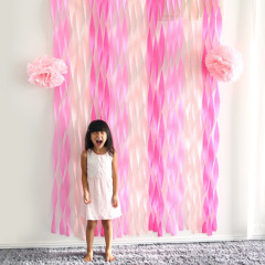 Crepe paper roll kindergarten decoration wedding birthday party layout diy colorful pleated paper roll ribbon
