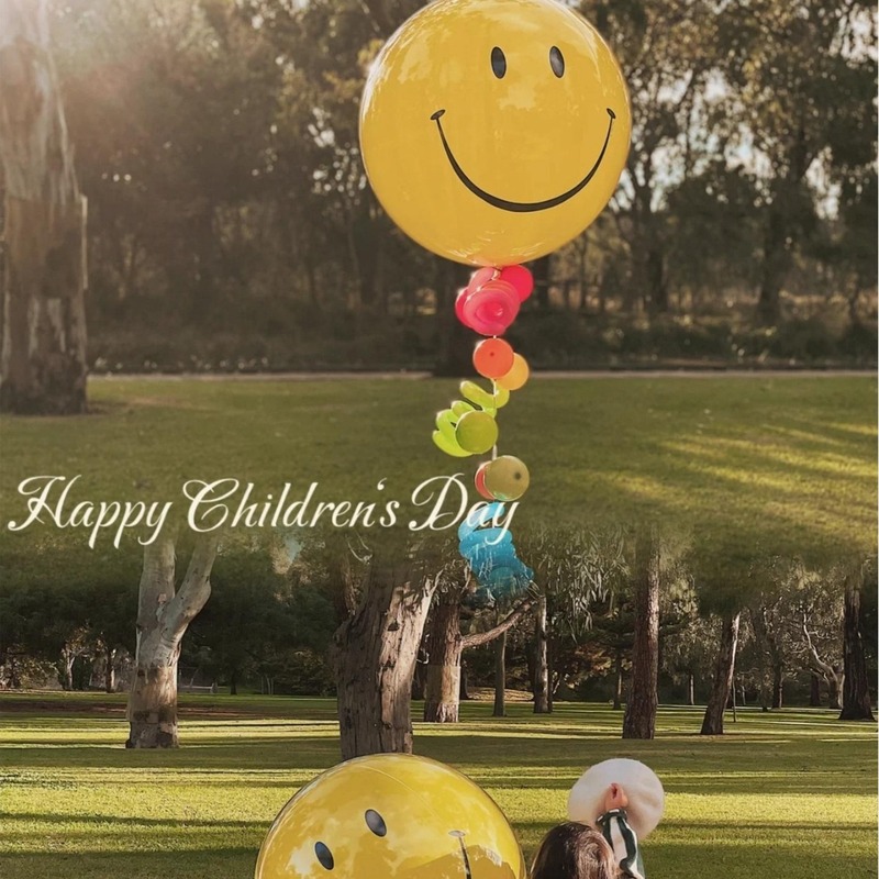 ins balloons one-year-old boys and girls outdoor picnic photo props children's scene layout birthday party decoration